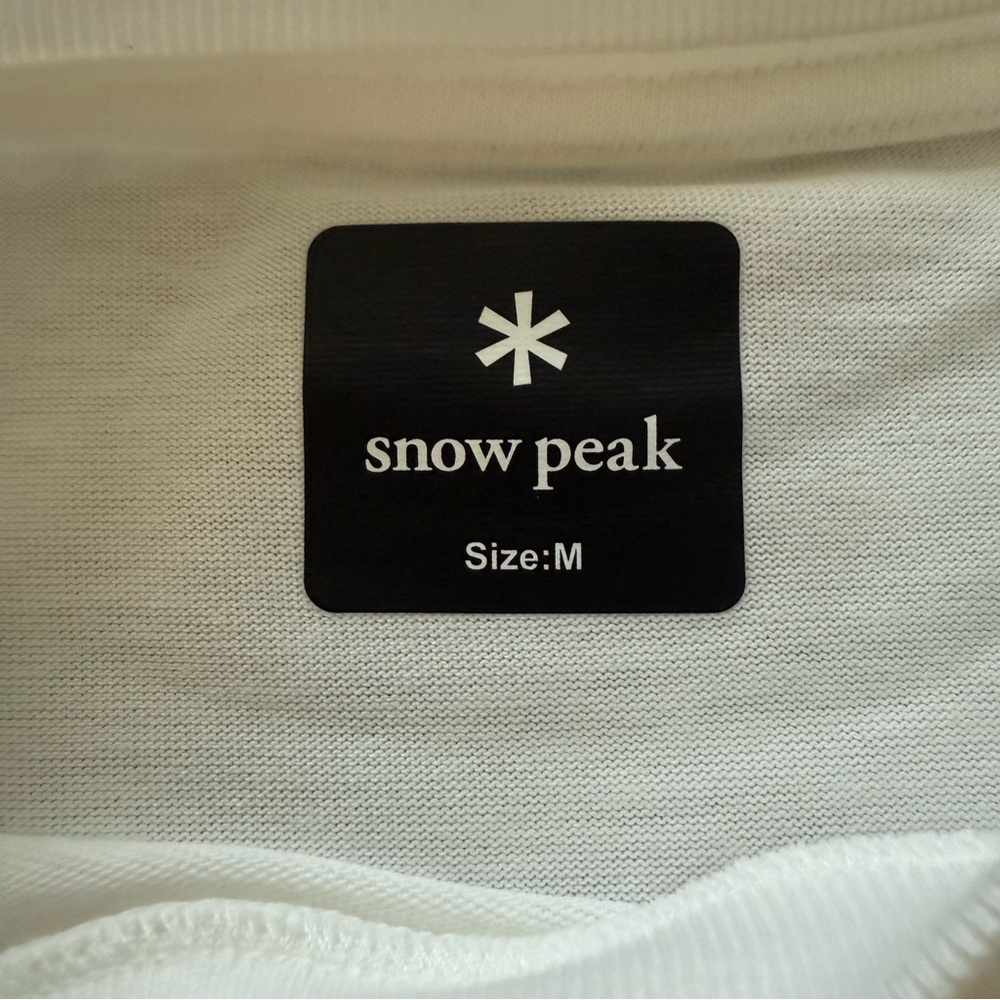 Snow Peak White Logo T shirt size medium brand new with tags - Picture 4 of 5